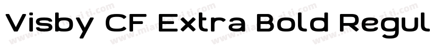 Visby CF Extra Bold Regular字体转换
